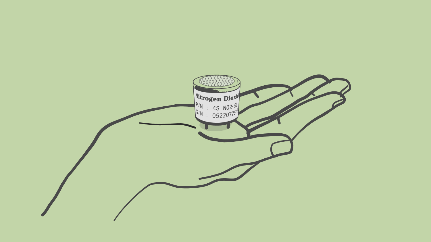 Prana Air NO2 gas sensor