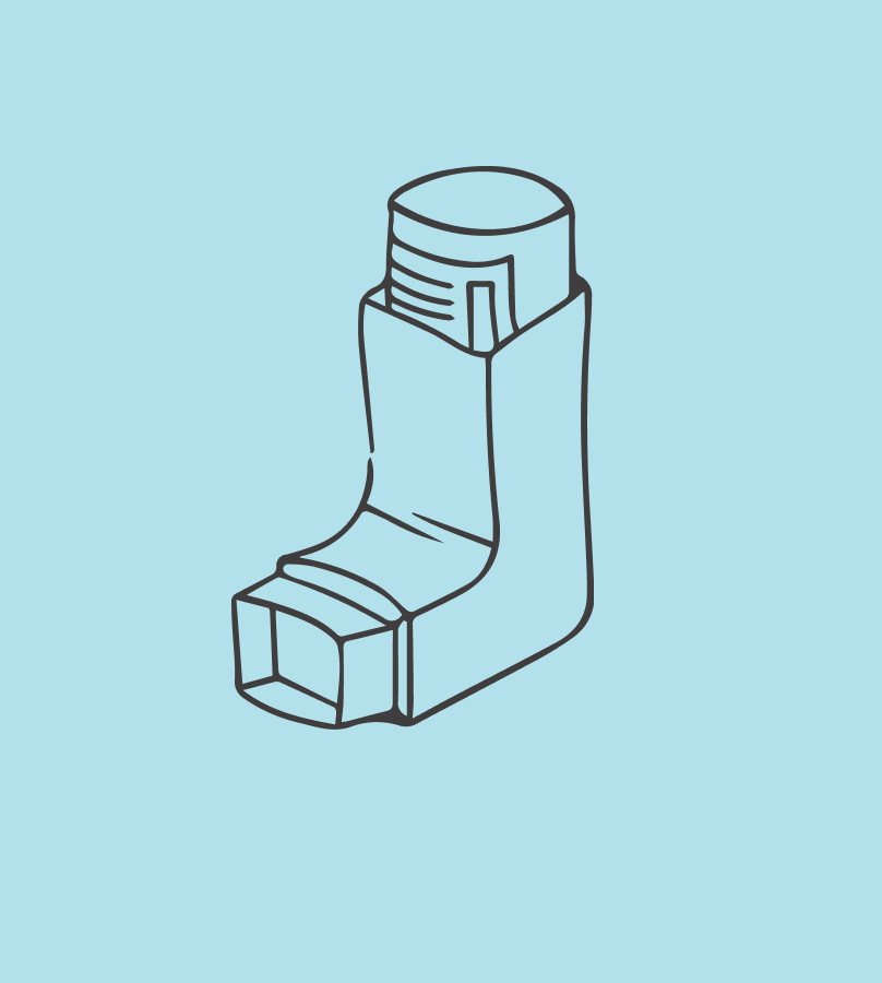 Child asthma attack breathing difficulty