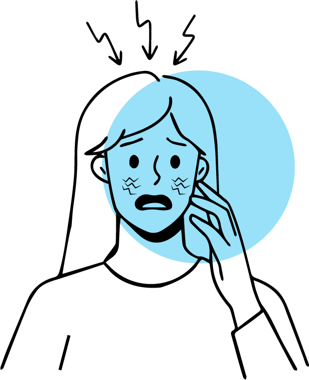 Dry skin due to low humidity