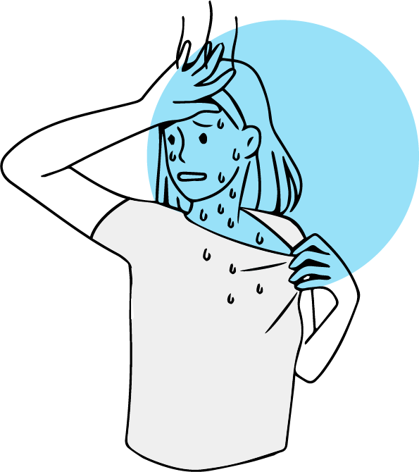 Excess sweating due to high humidity