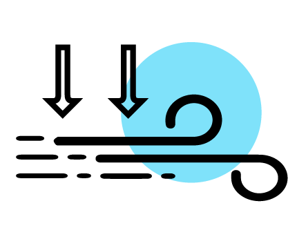 Humidity due to air pressure