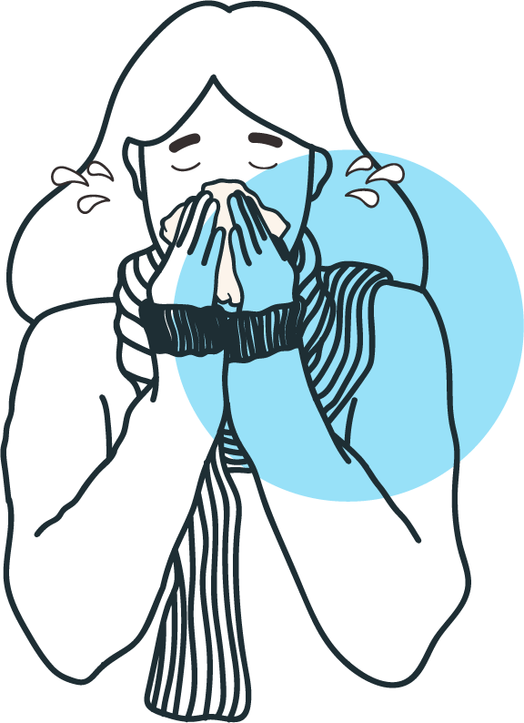 Influenza due to low humidity