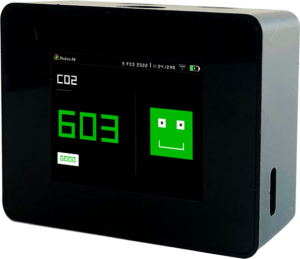 pocket co2 monitor side view