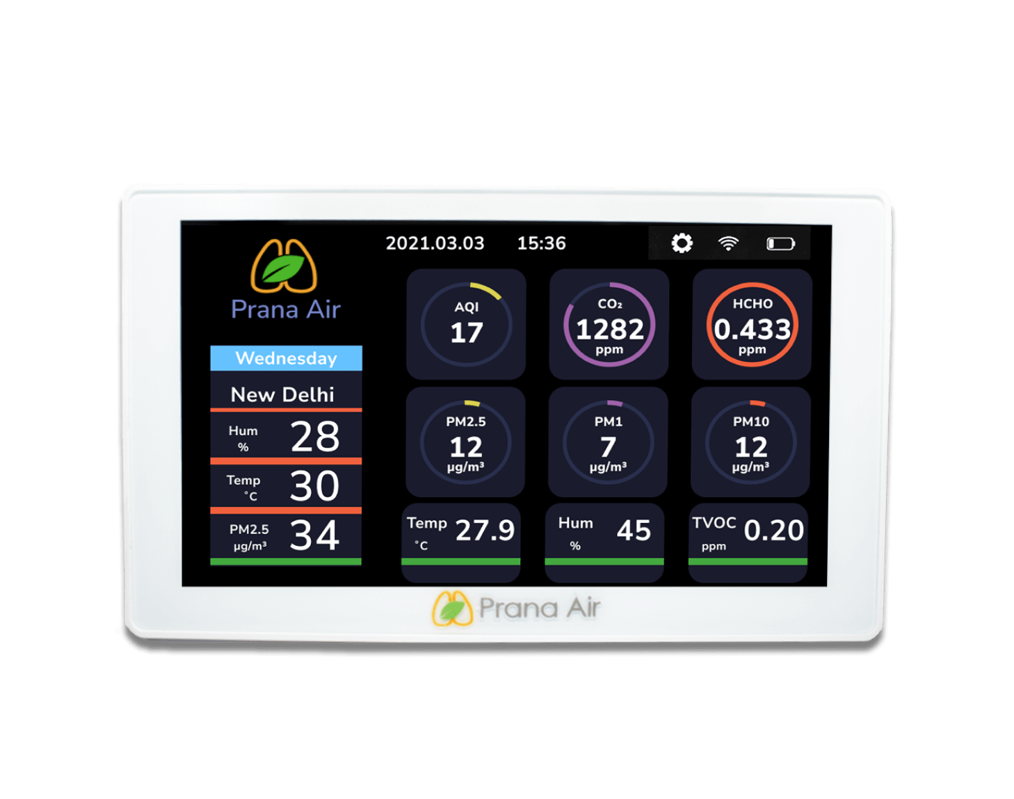 prana air sensible+ air quality monitor