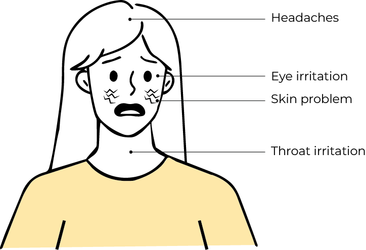 short-term health effects of VOCs