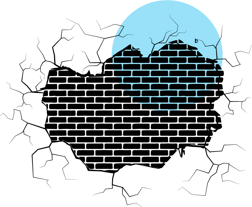 Wall damage due to high humidity