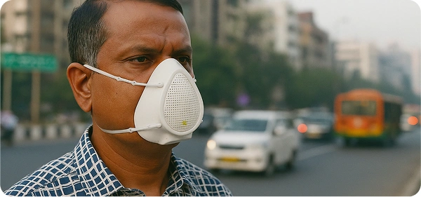 N95 mask for air pollution protection