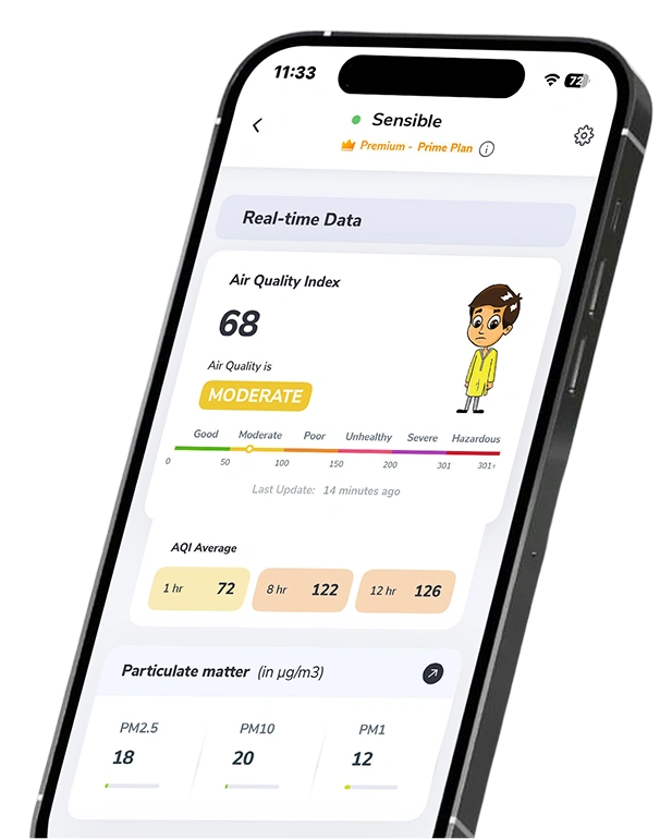 AQI update smartphone