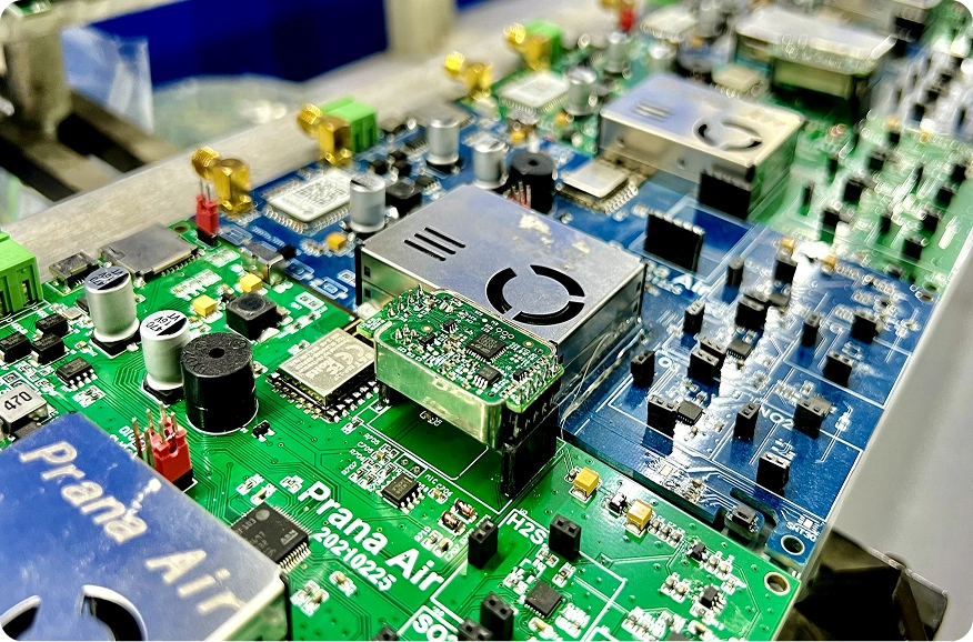 Prana Air technology components and circuit boards