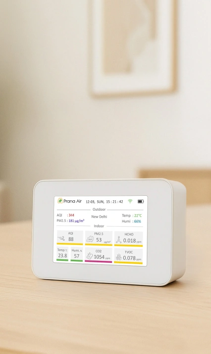 pranaair cair monitor all specification